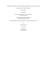 Moderators and mediators of emotion regulation on post-trauma outcomes following the 2013 Boston Marathon