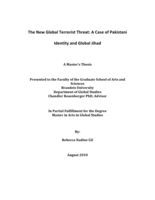 The New Global Terrorist Threat: A Case of Pakistani Identity and Global Jihad