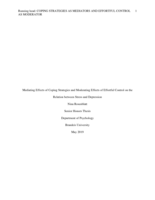 Mediating Effects of Coping Strategies and Moderating Effects of Effortful Control on the Relation between Stress and Depression