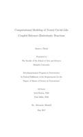 Computational Modeling of Neural Circuit-Like Coupled Belousov-Zhabotinsky Reactions