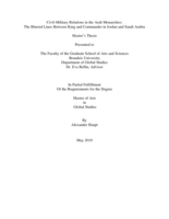 Civil Military Relations in the Arab Monarchies