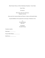 Black Feminist Theories of Flesh: Embodiment, Biopolitics, Visual Culture