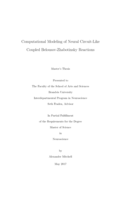 Computational Modeling of Neural Circuit-Like Coupled Belousov-Zhabotinsky Reactions