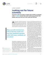 Looking out for future scientists.