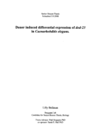 Dauer induced differential expression of dod-23 in Caenarhobditis elegans