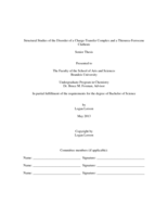 Structural Studies of the Disorder of a Charge-Transfer Complex and a Thiourea-Ferrocene Clathrate