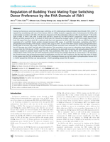 Regulation of budding yeast mating-type switching donor preference by the FHA domain of Fkh1.