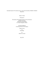 Immediate Recall of Two-Sentence Sets: A Test of the Generality of Rabbitt's Effortful Hypothesis