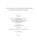 Sisters, but not Twin Sisters: A Comparison between the Union for Reform Judaism and the Israel Movement for Reform and Progressive Judaism