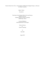 Parent to Parent, Peer to Peer:  An Investigation of Mutual Social Support Groups as a Resource for Genetic Counselors