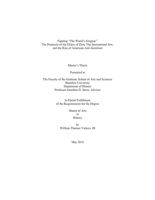 Fighting “The World’s Enigma:” The Protocols of the Elders of Zion, The International Jew, and the Rise of American Anti-Semitism