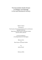 Tunisian Judaeo-Arabic Essays on Religion and Ideology in the Late Nineteenth Century