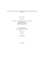 Gender Differences of Absenteeism Related to Bullying in School-Aged Children and Adolescents