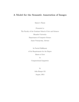 A Model for the Semantic Annotation of Images