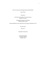How the Conservatory Paradigm Impacts Mental Health?
