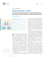Ion Channels: Reductionism redux: Experiments on artificial membranes are revealing many details about the workings of a family of potassium ion channels called GIRK channels.