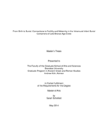 From Birth to Burial: Connections to Fertility and Maternity in the Intramural Infant Container Burials of Late Bronze Age Crete