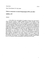 Failure to reproduce reversal of hippocampal LTP by the PKCinhibitor, ZIP