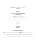 NAFTA's Impact on the Mexico Environment