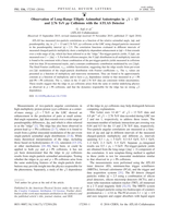 Observation of Long-Range Elliptic Azimuthal Anisotropies in √s p ¼ 13 and 2.76 TeV pp Collisions with the ATLAS Detector