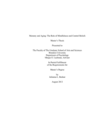 Memory and Aging: The Role of Mindfulness and Control Beliefs