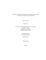 The Influence of Parent-Child Attachment Relationships and Self-Esteem on Adolescents' Engagement in Risky Behaviors