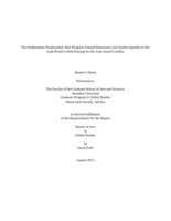 The Predicament Perpetuated: How Progress Toward Democracy and Gender Equality in the Arab World is Held Hostage by the Arab-Israeli Conflict
