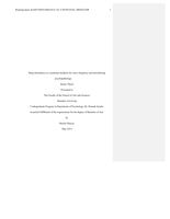 Sleep disturbance as a potential mediator for stress frequency and internalizing psychopathology