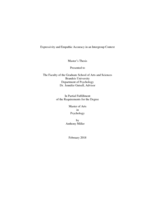 Expressivity and Empathic Accuracy in an Intergroup Context