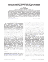 Search for pair production of a new heavy quark that decays into a W boson and a light quark in p p collisions at s = 8 _ _ TeV with the ATLAS detector