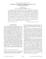Observation and measurement of Higgs boson decays to W W * with the ATLAS detector