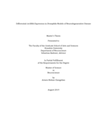 Differential circRNA Expression in Drosophila Models of Neurodegenerative Disease