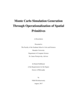 Monte Carlo Simulation Generation Through Operationalization of Spatial Primitives
