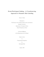 Event-Participant Linking - A Crowdsourcing Approach to Semantic Role Labeling