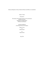Moroccan Migration to France: Historical Patterns and Effects on Assimilation