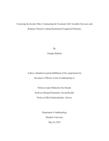 Contesting the Secular Other, Constructing the Creationist Self: Scientific Discourse and Religious Narrative among Kentuckian Evangelical Christians