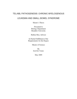 TEL/ABL PATHOGENESIS: CHRONIC MYELOGENOUS LEUKEMIA AND SMALL BOWEL SYNDROME