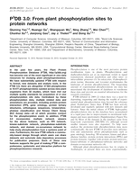 P_DB 3.0: From plant phosphorylation sites to protein networks.
