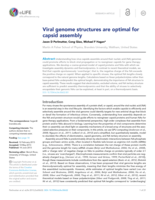 Viral genome structures are optimal for capsid assembly.