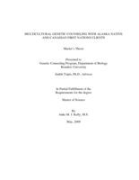 Multicultural Genetic Counseling with Alaska Native and Canadian First Nations Clients