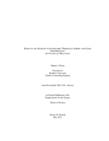 Effects of genetic counselors' personal grief and loss experiences on clinical practice