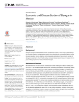 Economic and disease burden of dengue in Mexico.