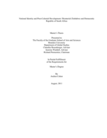 National Identity and Post-Colonial Development: Dictatorial Zimbabwe and Democratic Republic of South Africa
