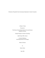 Utilization of Expanded Carrier Screening by Reproductive Genetic Counselors