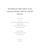 Searching for dark matter in the mono-jet channel with the ATLAS detector