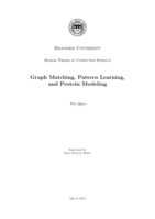 Graph Matching, Pattern Learning, and Protein Modeling