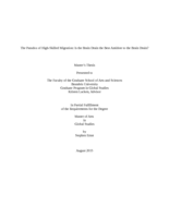 The Paradox of High-Skilled Migration: Is the Brain Drain the Best Antidote to the Brain Drain?