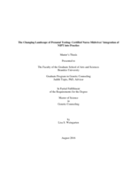 The Changing Landscape of Prenatal Testing: Certified Nurse-Midwives’ Integration of NIPT into Practice