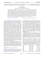 Search for tb resonances in proton-proton collisions at ís=7 TeV with the ATLAS detector.