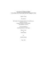 Extractivism & Indigenous Rights:  A Case Study of the Wayuu People and their Struggle for Water